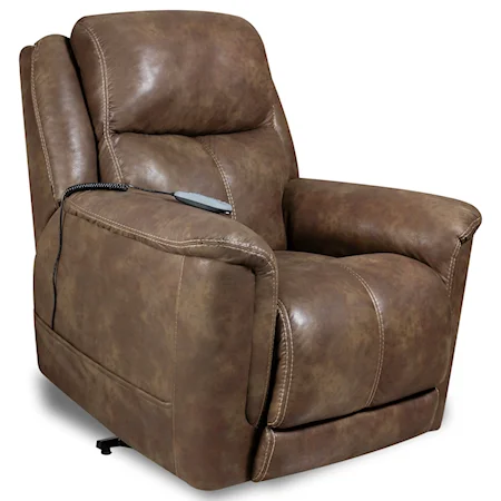 Casual Lift Chair with Power Headrest and Lumbar Support