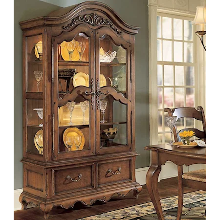 Two Door, Two Drawer China Cabinet