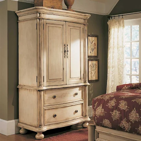 Two Door Two Drawer Armoire