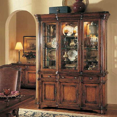 China Cabinet Base and Hutch