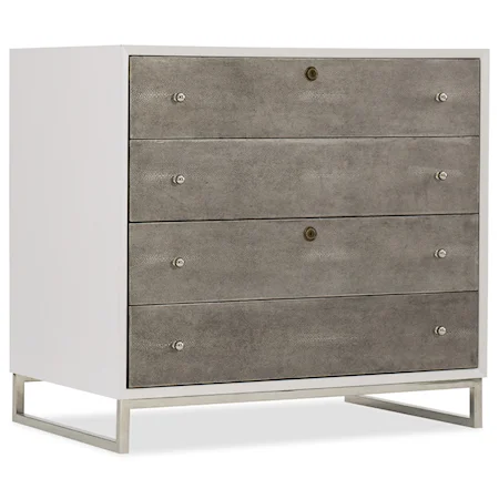 Contemporary Lateral File with Locking Drawers