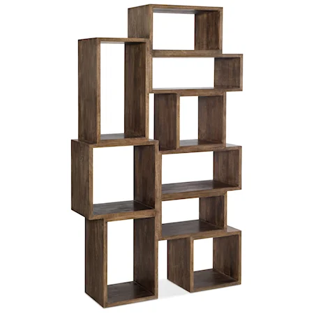 Contemporary Bookcase with Nine Cubbies