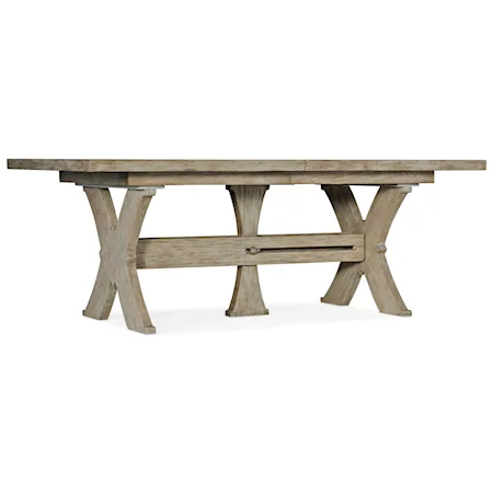 Vittorio 80in Rectangle Dining Table with Leaves