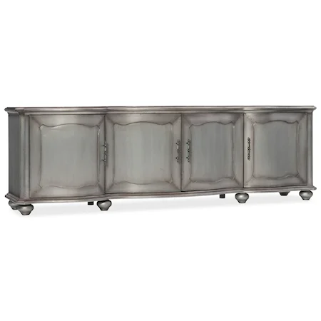 Metal-Wrapped Entertainment Console
