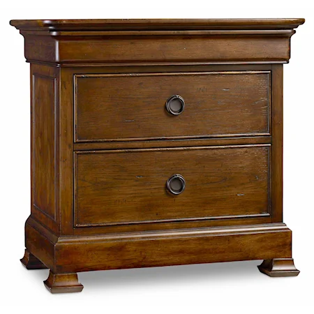 Three-Drawer Nightstand with Touch Dimmer Switch