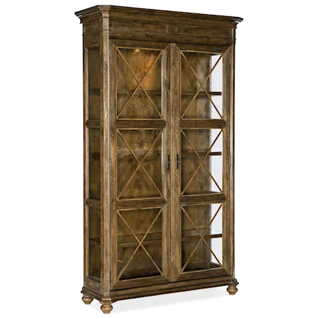 Traditional Display Cabinet with Built-In Lighting