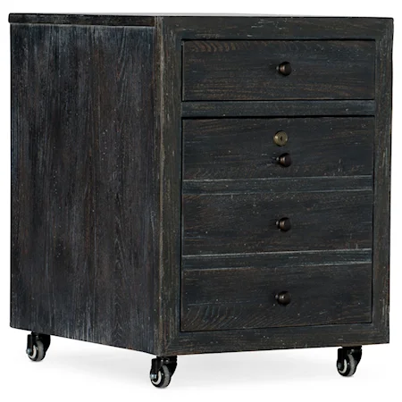 2-Drawer Mobile File with Casters