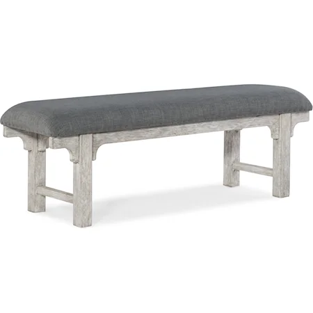 Relaxed Vintage Upholstered Bed Bench