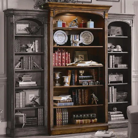 Open Bookcase with Six Shelves