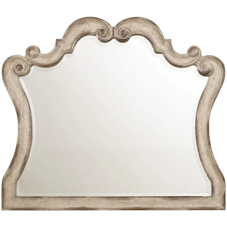 Mirror with Scroll Motif