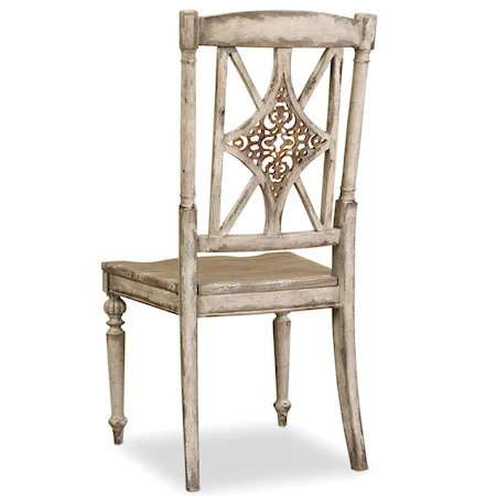 Fretback Side Chair with Turned Legs