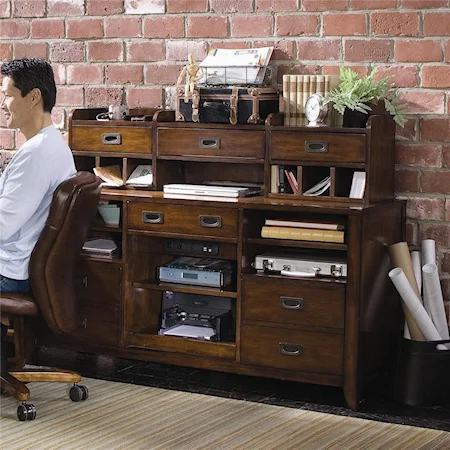 Open Credenza Desk Unit