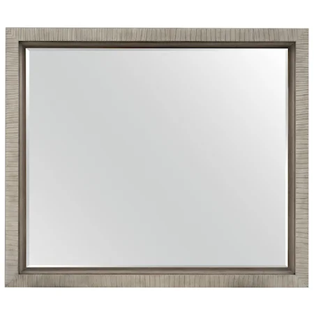 Rectangular Mirror with Carved Frame