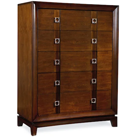 Five-Drawer Dresser with Cedar-Lined Bottom Drawer