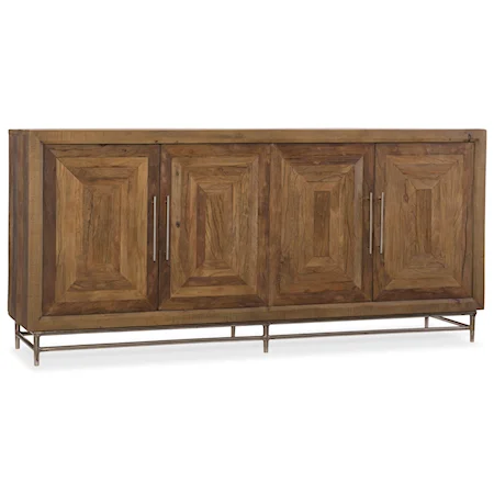Reclaimed Wood Console/Credenza with Four Doors