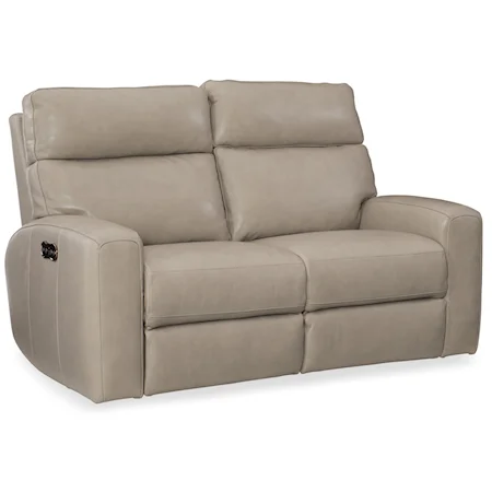 Casual Power Motion Reclining Loveseat with Power Headrests and USB Charging Ports