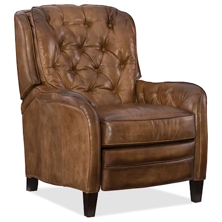 High Leg Recliner with Diamond Tufting