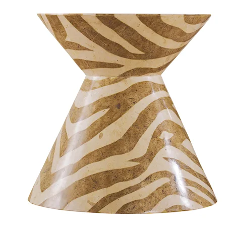 Zebra Accent Table