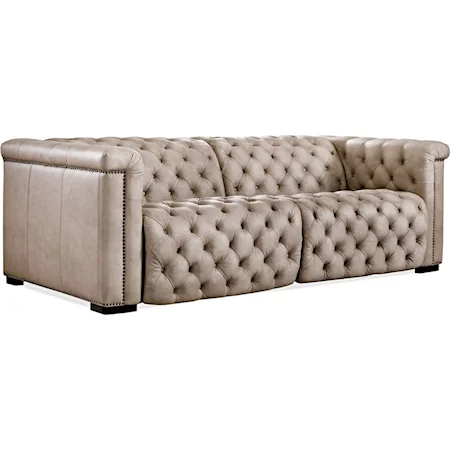 Power Leather Motion Sofa with Power Headrest