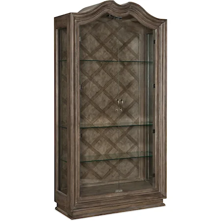 Traditional Glass Front Display Cabinet