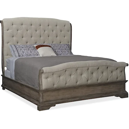 Traditional King Upholstered Bed