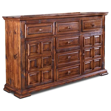 6-Drawer Dresser with 2 Doors