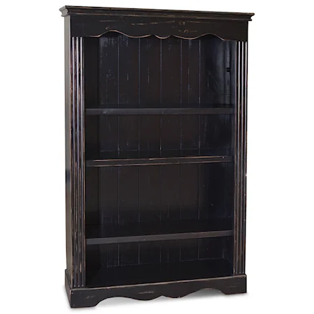 Tall Open Bookcase with 3 Shelves