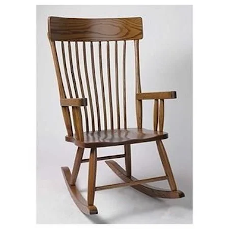 Customizable Solid Wood Country Rocker