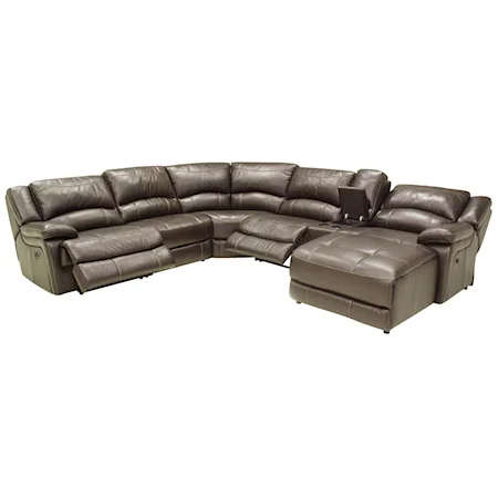Theater Seating Sectional Sofa with Right Side Chaise