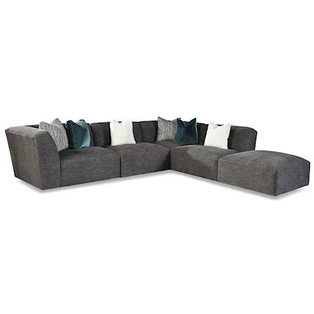 Customizable Left Arm Facing Tight Back Sectional