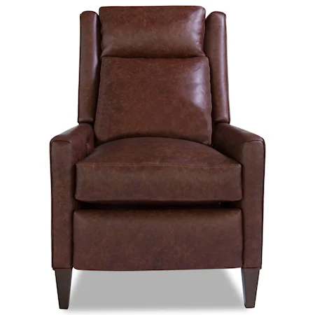 Contemporary High Leg Power Recliner with Track Arms