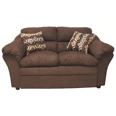 Transitional Styled Loveseat for Family Room Comfort