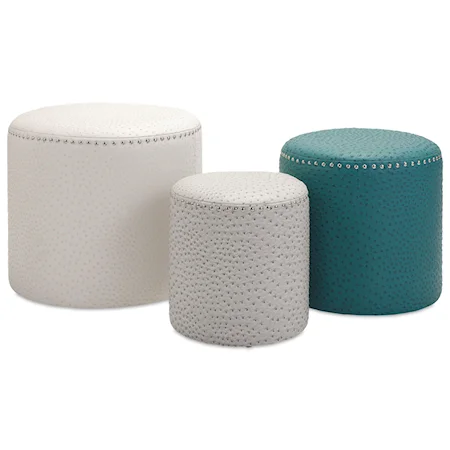 Claire Ottomans - Set of 3