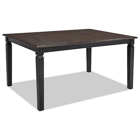 Two-Toned Dining Table with Leaf