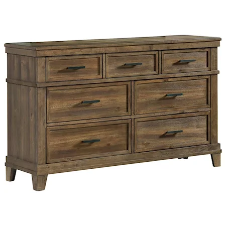 Transitional Dresser with 7 Drawers