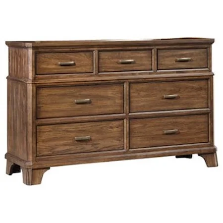 Transitional Dresser with 7 Drawers