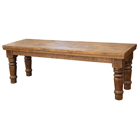 Relaxed Vintage Solid Wood Dining Bench