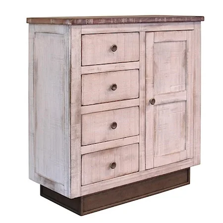 Accent Console Table with Distressed Finish