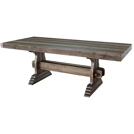 Dining Table with Trestle Base