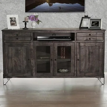 Contemporary Solid Wood 70" TV Stand