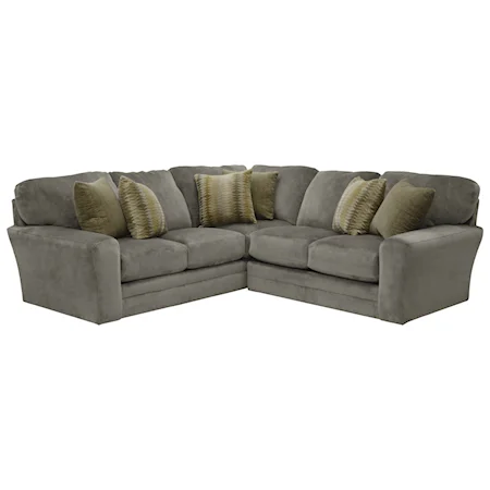 2 Piece Sectional with Track Arms