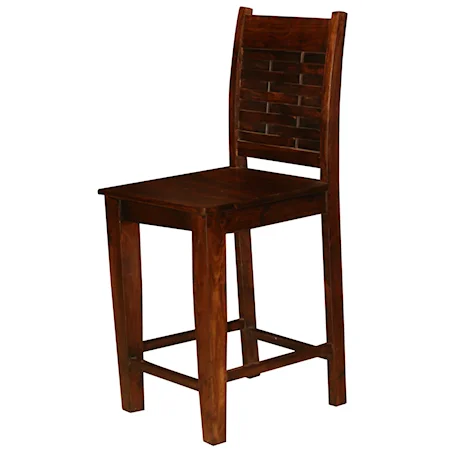 Guru Counter Dining Chair with Woven Back Support