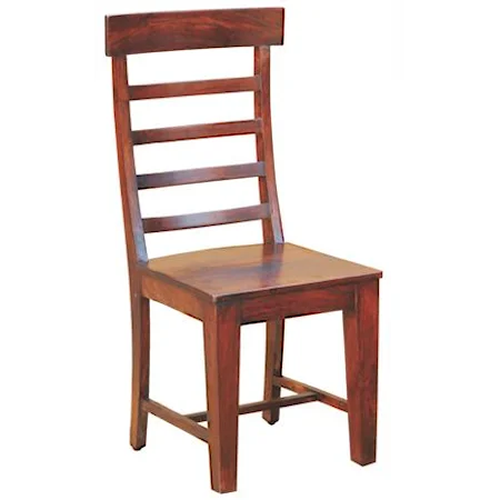 Sheesham Wood Ladder Back Dining Side Chair