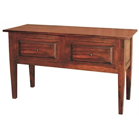 Transitional Sheesham Wood 2-Drawer Dining Sideboard