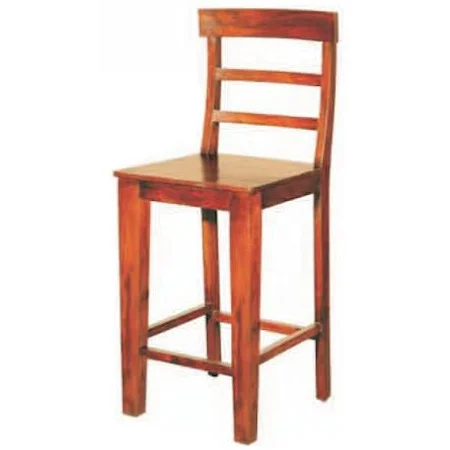 Rich Brown Ladder Back Counter Stool