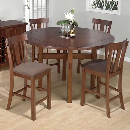 5 Piece Counter Height Table & Stool Set