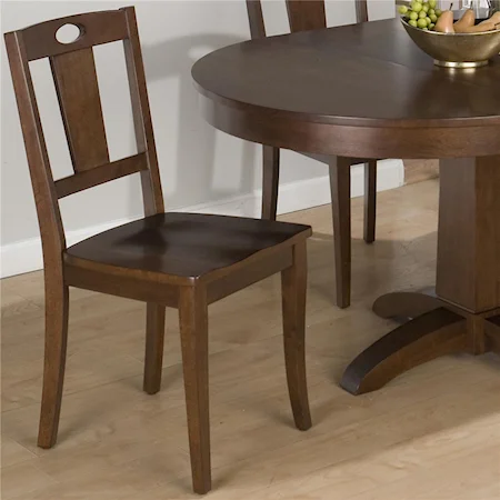 Dining Side Chair with Subtle Curved Legs