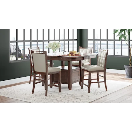 5-Piece Counter Height Dining Set