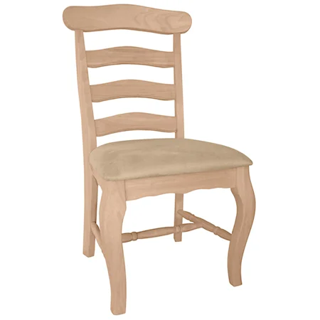 Country French Chair with Seat Cushion