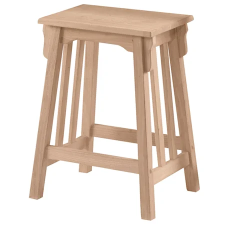 24" Backless Mission Stool